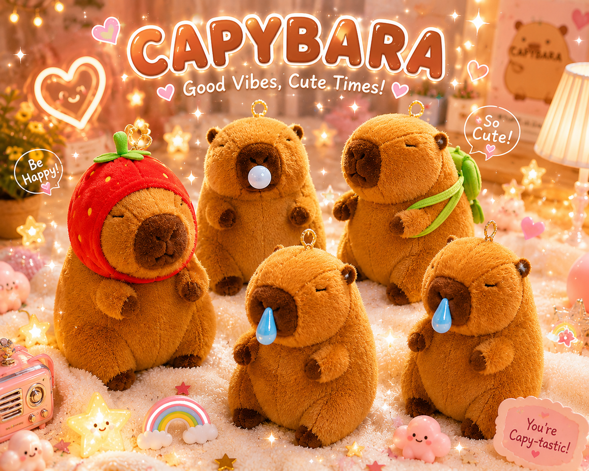 The Cozy Capybara™ Plush Pendant | Ultra-Soft Hug Buddy
