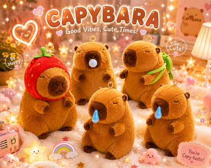 The Cozy Capybara™ Plush Pendant | Ultra-Soft Hug Buddy