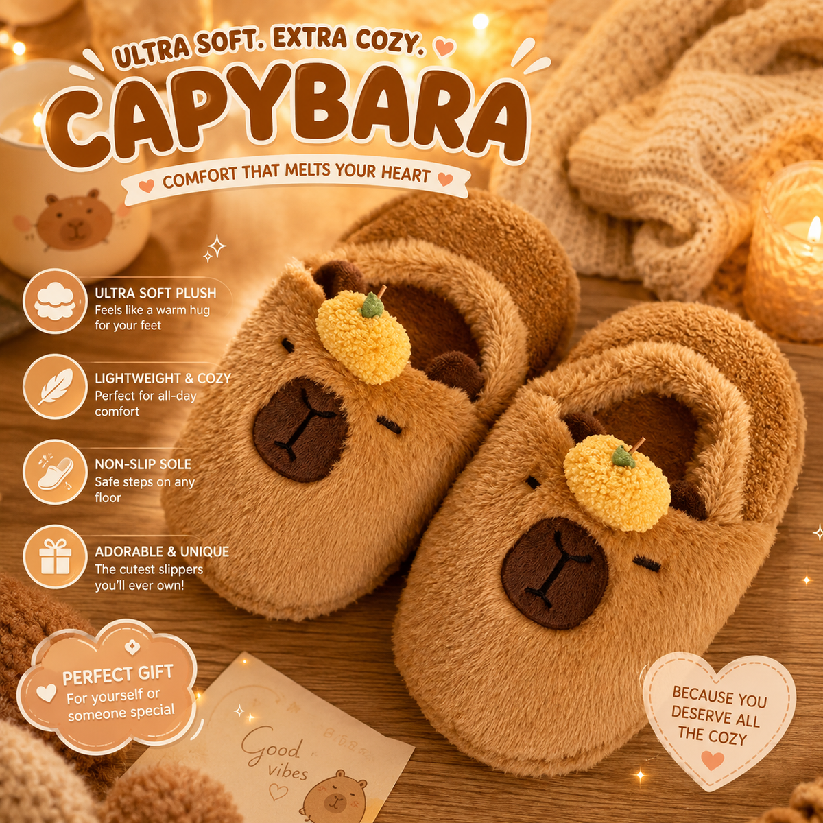 The Capybara™ Cozy Slippers ⭐